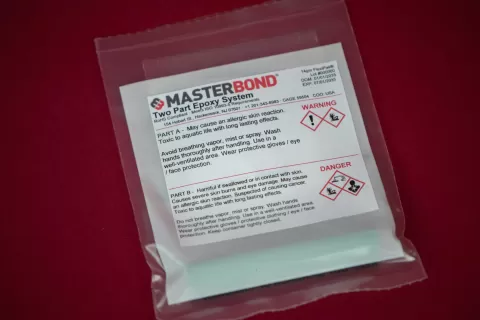 Flexible Divider Pouch Packaging for Two Part Adhesives