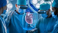 Surgeons Wearing Virtual Reality Glasses