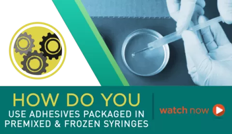 Using Master Bond Premixed and Frozen Syringes